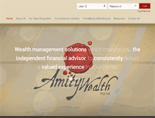 Tablet Screenshot of amitywealth.co.za